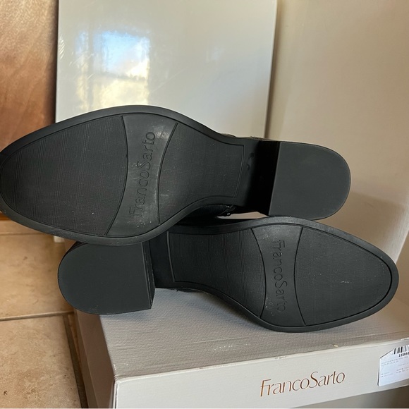 NWT Franco Sarto Block Heel Leather Boot - Picture 10 of 11